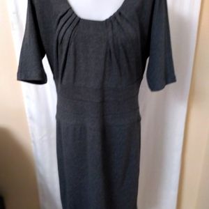 Banana Republic Women's Dress 12 Gray P Chevron